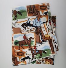 Western Cowboy Blanket Sheriff Marshall Country Vintage Twin 70" x 82"