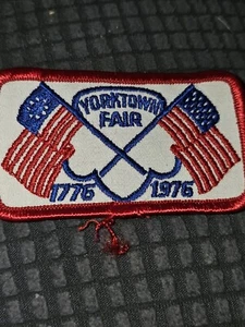 Vintage Yorktown Illinois Fair Patch 1776 1976 - Picture 1 of 2