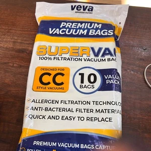 Bolsas de vacío Veva Adv Filters CC súper aspiradora se adapta a Oreck estilo CC 10 ct NOS - Imagen 1 de 5