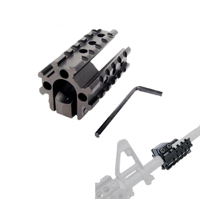 Hunting Rifle Scope Tri-Rail Barrel Mount w/ 20mm Picatinny Wea...Rail Base - Image 1 of 4