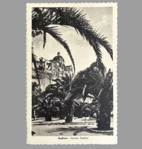 ITALY Cagliari Giardini Publici ( Public Gardens ) Palm Trees • Scalloped Sides - Picture 1 of 2