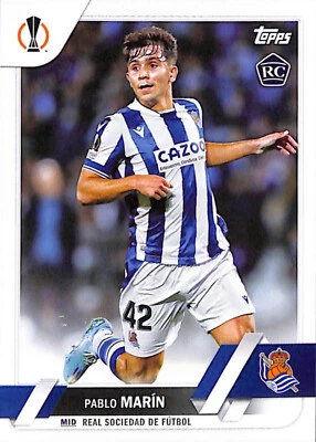 2022-23 Topps UEFA Club Competitions #145 PABLO MARIN Real Sociedad Rookie RC - Image 1 of 2