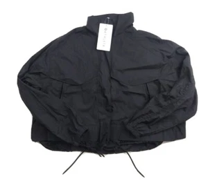 Chaqueta corta de paracaídas Athleta Canopy talla mediana nueva con etiquetas $158 negra trabajo viaje - Imagen 1 de 7