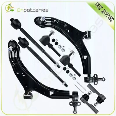 For 2000-2006 Nissan Sentra 8pcs Front Lower Control Arms Sway Bars Tie Rods Kit - Image 1 of 4