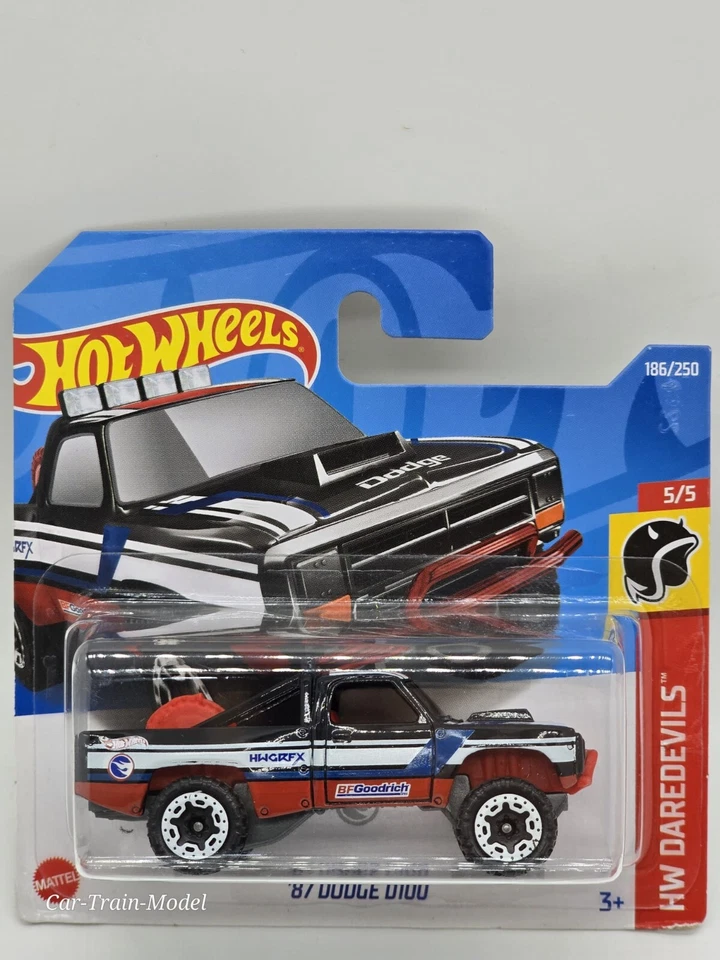 '87 Dodge D100 - Treasure Hunt - HW Daredevils 5/5 HOT WHEELS 1:64 - Immagine 1 di 1