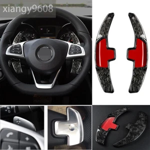 Forged Carbon Steering Wheel Paddles Shifter For Benz GLC C E S Class W205 E300 - Picture 1 of 12