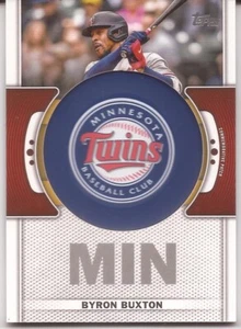 Parche con el logotipo del equipo Topps 2023 - TLP-BBX - BYRON BUXTON - MINNESOTA TWINS - Imagen 1 de 2