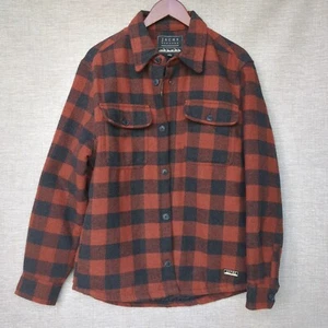 Buffalo Plaid - Wool Blend Jacket - M - Lined - Shirt-Jac - Button Up - $199 - Picture 1 of 16