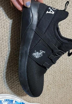 US Polo Assn. Zapatos sin cordones negros cómodos informales 7,5 M Foto 1 de 3