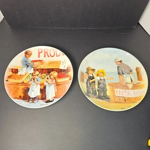 Knowles COLLECTOR PLATES by Jeanne Down 1983 & 1985 FRIENDS I REMEMBER SERIES - Picture 1 of 14