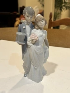 Lladro porcelain figurine #6164 Wedding Bells Mint, Perfect, W/Box and Extras! - Picture 1 of 8