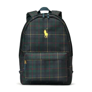 Polo Ralph Lauren Big Pony Plaid Backpack Bag 9AR152-ECD - Picture 1 of 7