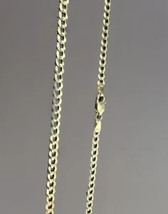 14K Yellow Gold Curb Link Chain Necklace 18in 3.61mm 7.2 Grams Classic Elegant * - Picture 1 of 9