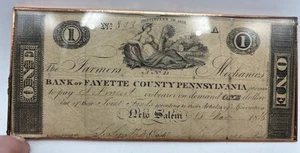$1 Note NEW SALEM Farmers & Mechanics Bank Fayette County Pa - Nov 1816 - Picture 1 of 3