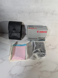Canon 160E Speedlite Flash NEW OPEN BOX - Fits EOS/Rebels Camera w/Pouch Manual - Picture 1 of 2