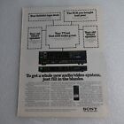Vintage Print Ad System Audio Video Sports Illustrated 24 novembre 1986