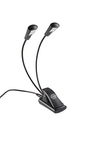 K&M 12245 Notenpultleuchte »Double4 LED FlexLight« Set schwarz - Bild 1 von 4