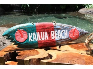 Hawaiianisches Kailua Strand Hai beißen Brandung Schild tropisch Pool Deko TOLLE GESCHENKIDEE!! - Bild 1 von 1
