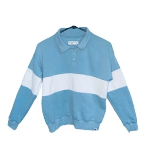 abercrombie kids Pullover Button Sweatshirt Boy 13-14 Colorblock Fleece Kidcore - Picture 1 of 11