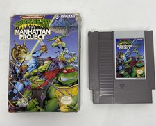 Nintendo NES Teenage Mutant Ninja Turtles 3 Manhattan Project w/ Box Clean Cart