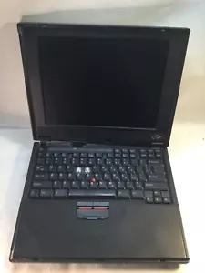 IBM ThinkPad 390 Intel Pentium MMX -NO POWER/BROKEN HINGE -MZ - Picture 1 of 6