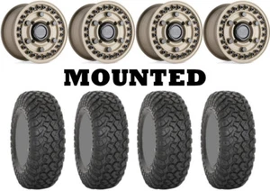 Kit 4 System 3 RT320 Tires 33x9.5-15 on Black Rhino Armory Bronze Narrow 1KXP - Picture 1 of 5