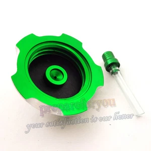 Pit Dirt Bike Gas Fuel Tank Cap Cover Green For KX65 KX85 KX100 KX110 KX250 - Bild 1 von 6