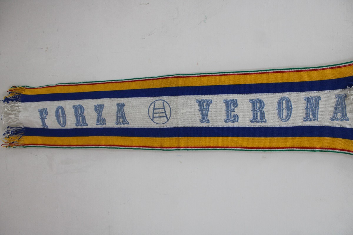 Sciarpa Tifoso Verona Ufficiale - Jaquard, 140x20 Cm, Prodotto Licenziato, Per Tifosi - Foto 7