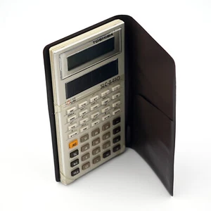 Vintage Toshiba SLC-8410 Solar Calculator - Durable Build, Clicky Keys, 1983 Gem - Picture 1 of 11