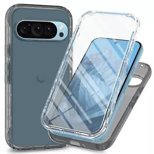 For Google Pixel 9 Pro XL/9 Pro/9 Shockproof TPU+PC Case Built-in Screen Cover - Picture 1 of 12