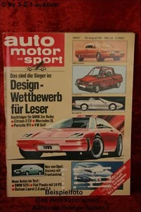 AMS AUTO MOTOR SPORT 17/81 DUESENBERG HONDA CBX BMW 525I DATSUN LAUREL - Foto 1 di 1