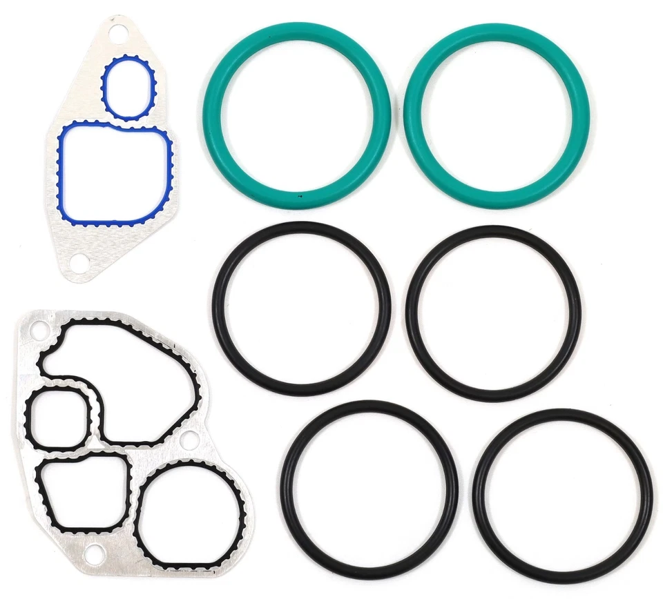 1994-2003 Ford 7.3L Powerstroke Diesel Victor Reinz Oil Cooler Gasket O-Ring Kit - Image 1 of 4