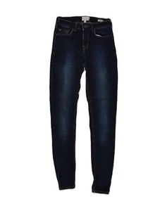 JACK WILLS Womens Skinny Jeans W25 L28 Navy Blue Cotton NA04 - Picture 1 of 3