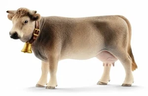 ANIMALI SCHLEICH MUCCA BRUNA BRAUNVIEH COW 13874 - Imagen 1 de 1