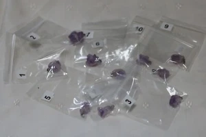 Amethyst Necklace - Rough Finish - Black Leather Cord - Various Sizes - NEW - Picture 1 of 32
