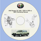 Alfa Romeo 33 1200, 1350 i 1500cc 1983 Instrukcja warsztatowa - CD lub Pobierz