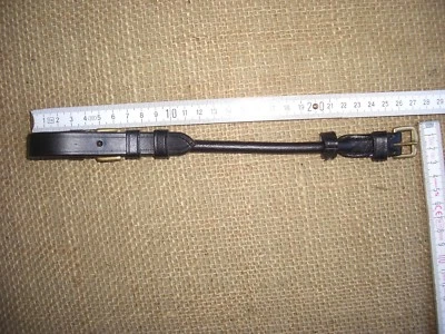 Backenstück rundgenäht für Trensen schwarz gold o silber farbene Schnallen WB VB - Bild 1 von 3