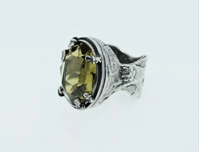 Silpada Sterling Silver Olive Swarovski Ring R1883 Size 8 - Image 1 of 4