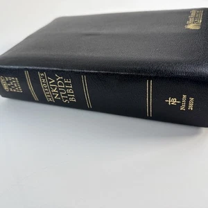 Nelson's Study Bible NKJV 2885N Black Bonded Leather 1997 - Picture 1 of 12