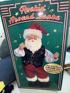 ROCKIN' AROUND SANTA DANCING TO BRENDA LEE'S ROCKIN' AROUND THE CHRISTMAS TREE - Picture 1 of 1