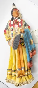 Native American Navajo Indian Woman Resin Figurine 12" Tall by Summit Collection - Picture 1 of 8