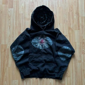 Vintage Y2K Grunge No Boundaries Spider Hoodie Gr. S! - Bild 1 von 8