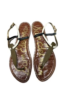Sam Edelman open toe ankle buckle brown tones size 11M slip on - Picture 1 of 8