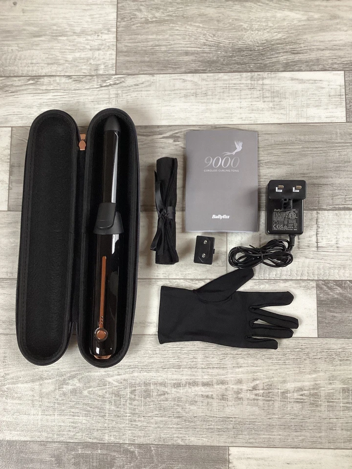 Babyliss 9000 Cordless  Rechargeable Curling Tongs, Iron. Hair Straighteners. - Image 1 of 3