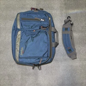 RARE Fishpond 3-Way Briefcase / Backpack / Messenger Bag Blue Extra Straps - Afbeelding 1 van 7