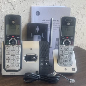 AT&T CL82214 DECT 6.0 Cordless Phone w/ 2 Handsets Answering System WORKS - Picture 1 of 5