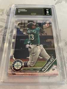 JULIO RODRIGUEZ MARINERS 2019 BOWMAN # BD-60 GRADED 9 L@@@K - Picture 1 of 2