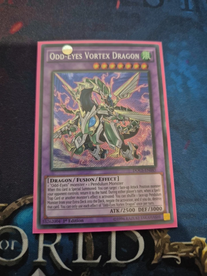 Yu-Gi-Oh! Juego de cartas coleccionables Odd-Eyes Vortex Dragon Dimension of Chaos DOCS-EN045 Foto 1 de 1