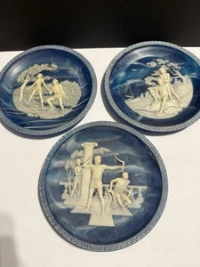 Set of 3 Incolay Studios Plates Voyage of Ulysses Odyssey Alan Brunettin 1985-86 - Picture 1 of 8