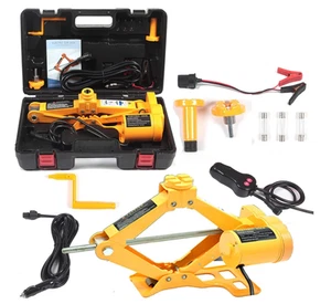 Electric Car Floor Jack 3 Ton All-in-one Automatic 12V Scissor Lift Jack Set - Picture 1 of 9